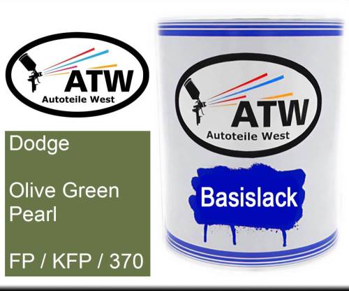 Dodge, Olive Green Pearl, FP / KFP / 370: 1L Lackdose, von ATW Autoteile West.